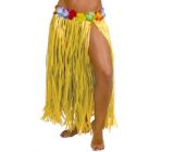 Havajská sukně s květinami žlutá