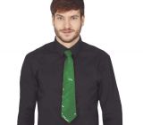 Zelená kravata s flitry