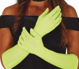 Látkové rukavice - limetková zelená