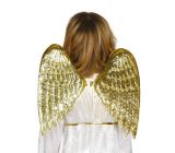 Křídla - zlatá - dětská - 40x35 cm