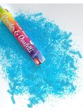 Vystřelovací konfety s pudrovou barvou, modr- 1 ks
