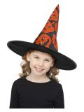 Dětský klobouk - Čarodějnice s dýněmi