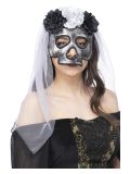 Maska - Lebka nevěsty se závojem