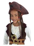 Pirátský dětský klobouk s vlasy