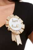 b Odznak Team Bride zlatá
