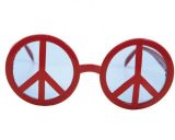 b Brýle Peace symbol červené