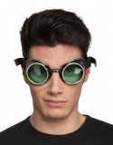 b Brýle Steampunk zelené