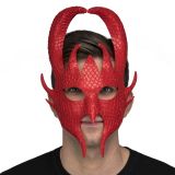Škraboška Čert červený