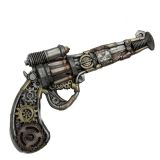 b Steampunk revolver