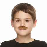 b Dětský knír - hnědý