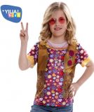 b Dětské tričko 3D Hippie