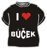 b Tričko I love bůček