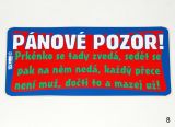 Samolepka - Za toto auto číslo: 8