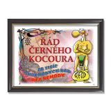 Rámeček s textem  - Řád černého kocoura