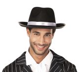Mafiánský klobouk - Fedora - černý