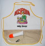 Zástěra s otvírákem - Hospoda můj život Barva: Bílá