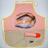 CB Zástěra s otvírákem - Pstruh Barva: růžová