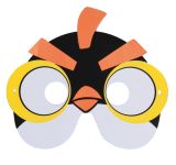 Škraboška - Angry birds - žlutá