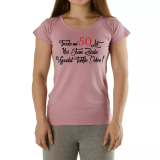 CB Tričko - Trvalo mi 50 let - Dámské Barva: Šeřík, Velikost: S