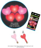 Svítící balónky ve tvaru srdce s LED diodou