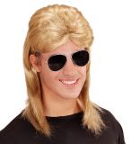 Paruka 80. léta - blond s brýlemi