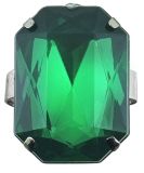 Prsten s velkým kamenem Barva: Zelená