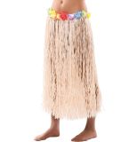 Havajská sukně - 80 cm Barva: přírodní s květy