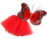 Sada - Červený motýl - křídla a sukénka