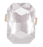 Prsten s velkým kamenem Barva: Bílá