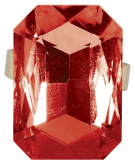 Fiestas Guirca Prsten s velkým kamenem Barva: červená