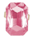 Fiestas Guirca Prsten s velkým kamenem Barva: růžová