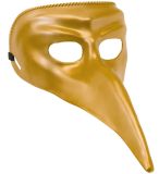 CB Škraboška s dlouhým nosem - zlatá