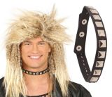 Černý punkový náhrdelník