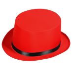 Cylindr červený s černou stužkou - 12 cm