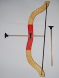 Luk - dřevěný - červený - 50 cm