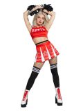Kostým - Sexy Cheerleader - červená