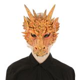 Maska - Drak - oranžový