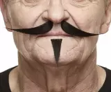 Knír a bradka - černá